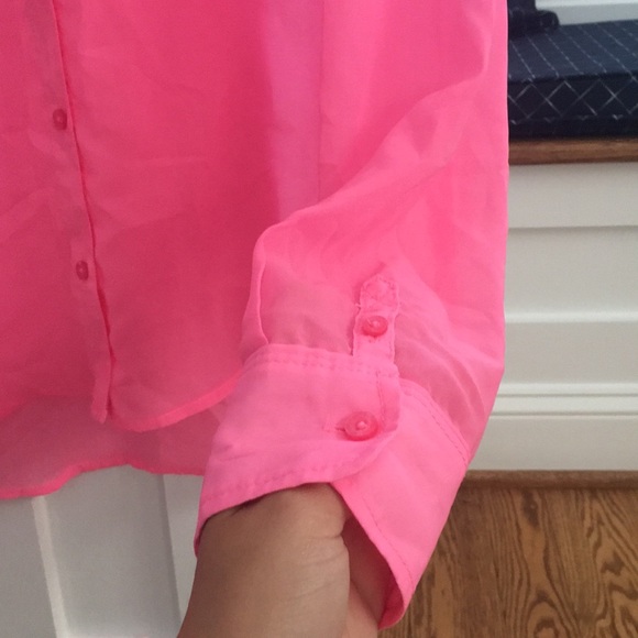 Pink Forever 21 Button Up Blouse - Picture 3 of 5